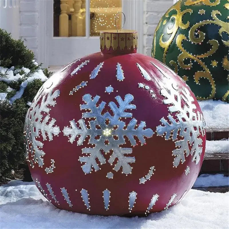 60 cm Oppustelig Julekugle til Dekoration