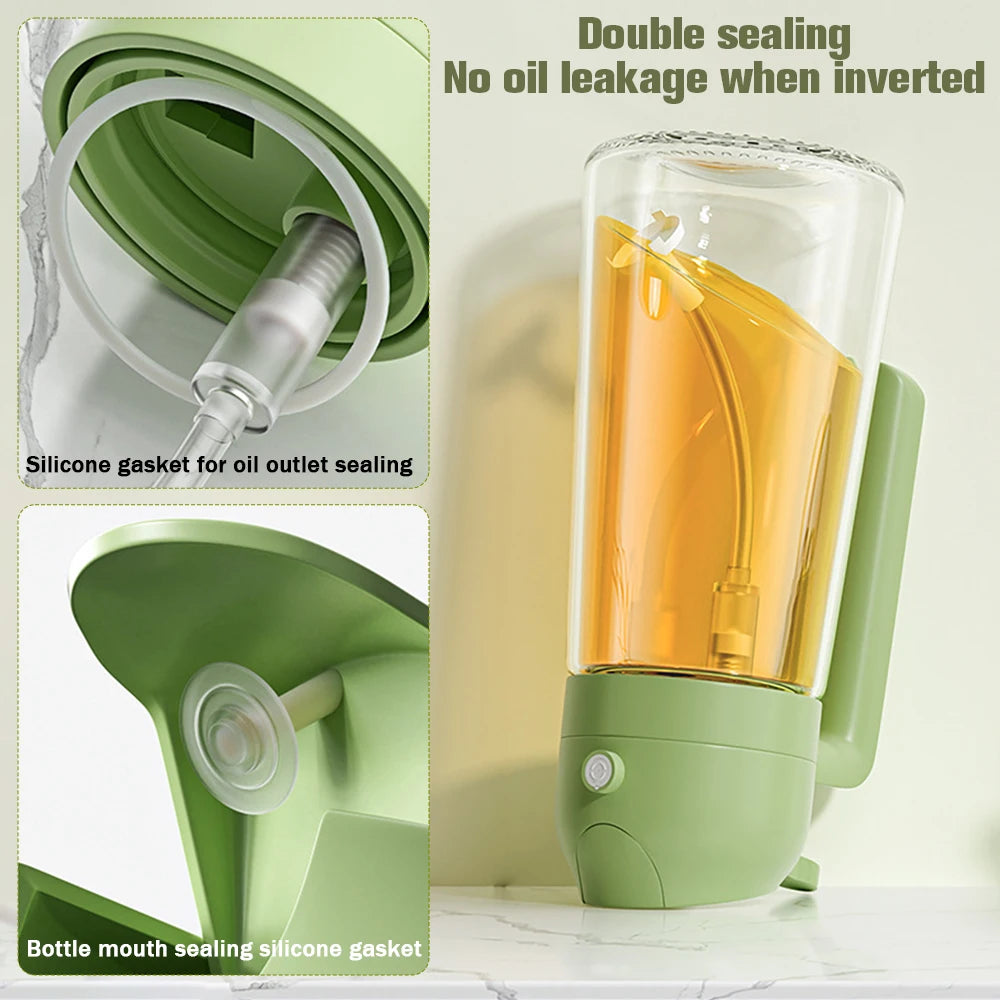 2-i-1 470 ml Glasoliesprayer og Oliebeholder