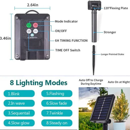 Vandtætte Solcelle LED Fe-Lyskæder