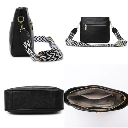 Dame Crossbody Taske i Ægte Læder