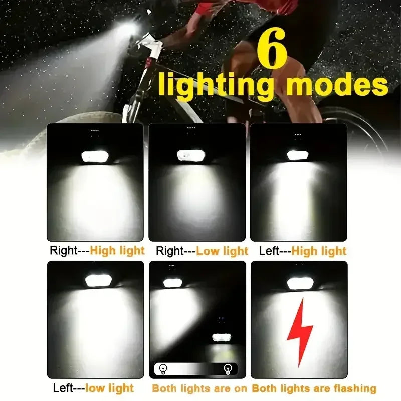 Type-C Genopladelig LED Cykellygte