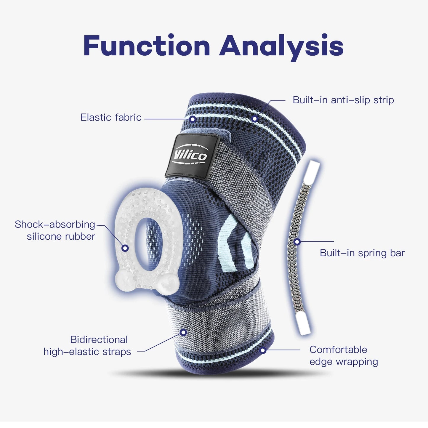1 Stk. Knæstøttekompressionsærme til Sportsstøtte