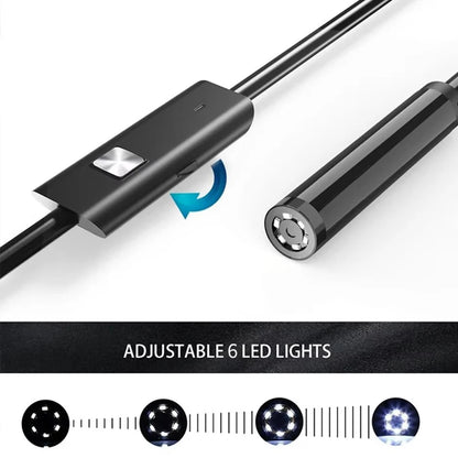 USB Type-C Endoskopkamera med LED-lys