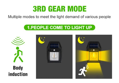 Trådløse Solcelle Bevægelsessensor Væglamper - 2 stk.