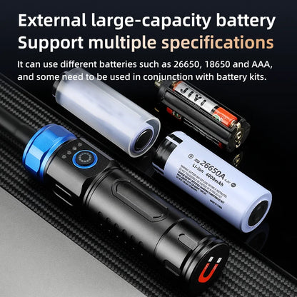 Genopladelig 360° Roterende LED-arbejdslygte