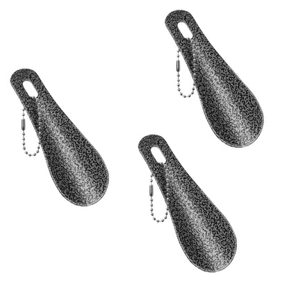 Mini Metalskohorn med Nøglering - 3 Stk.