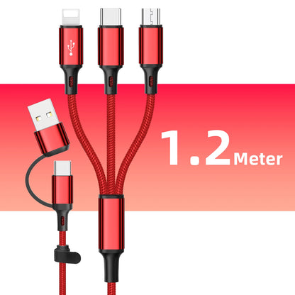 3-i-1 Hurtigopladningskabel 1,2 m