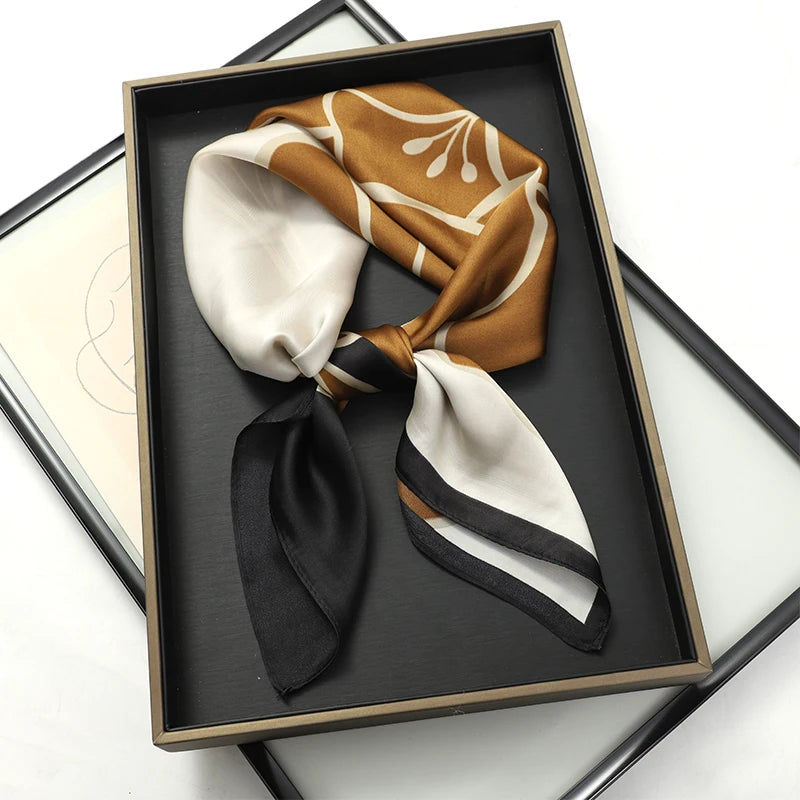 Luksus Trykt Silketørklæde til Kvinder