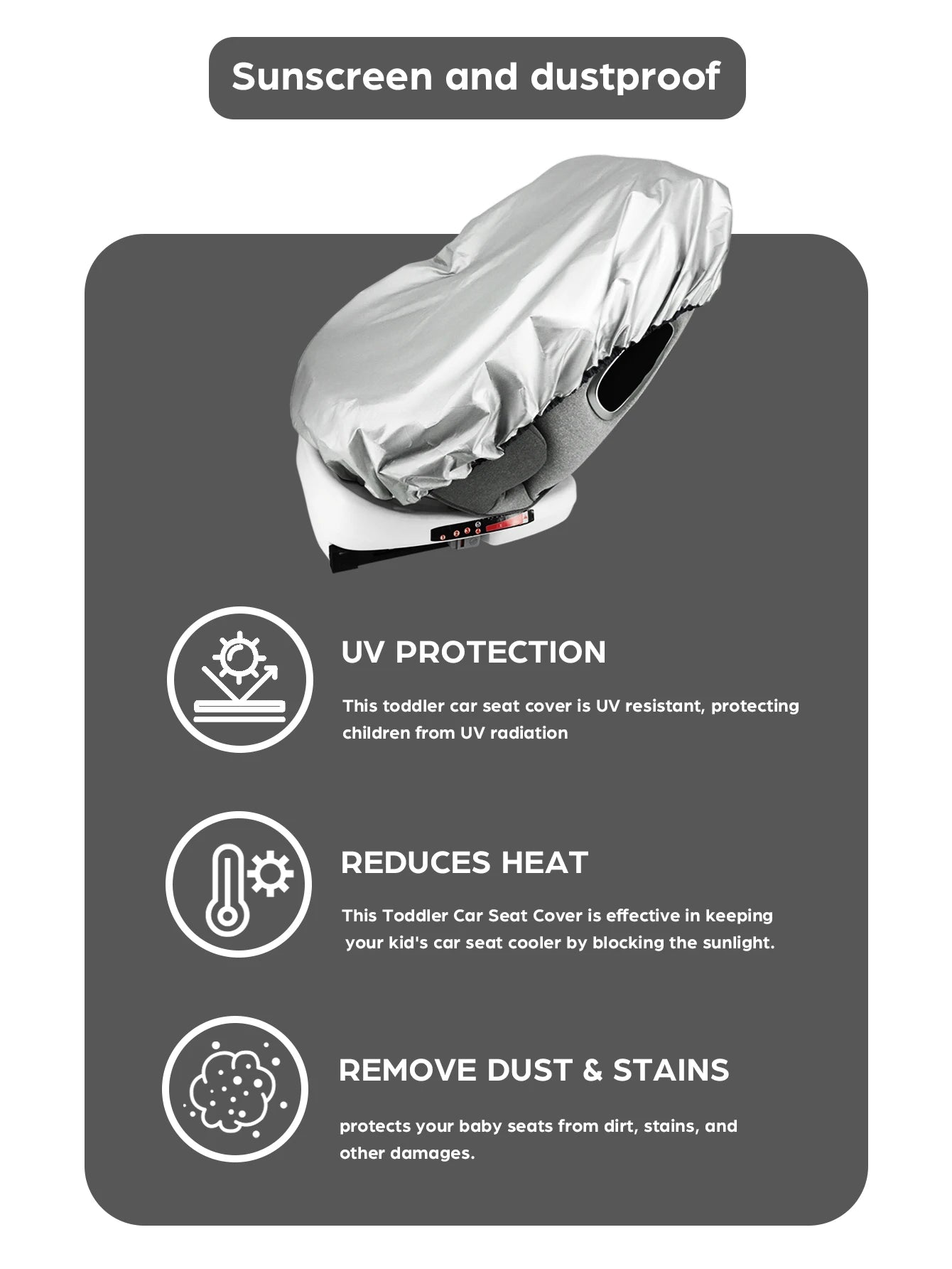 Universal Solbeskytter til Babyautostol