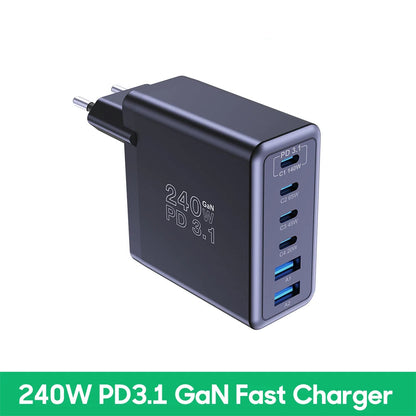 240W GaN Hurtig USB-C Oplader
