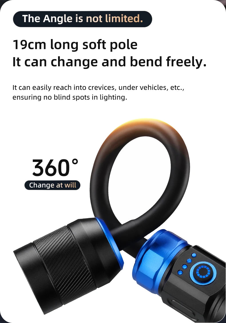 Genopladelig 360° Roterende LED-arbejdslygte