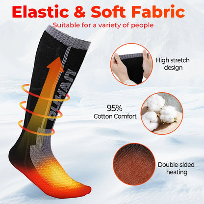 Genopladelige Varmestrømper til Vinter med Fjernbetjening