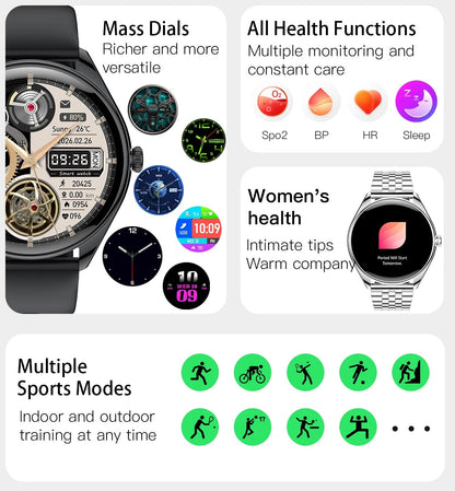 Ultratynd Smartwatch med Bluetooth-opkald