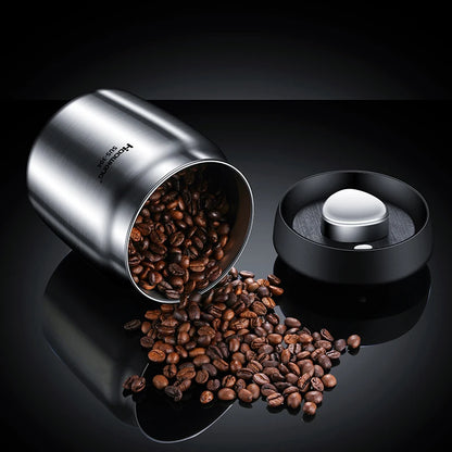 Rustfrit Stål Vakuumforseglet Kaffebønnebeholder