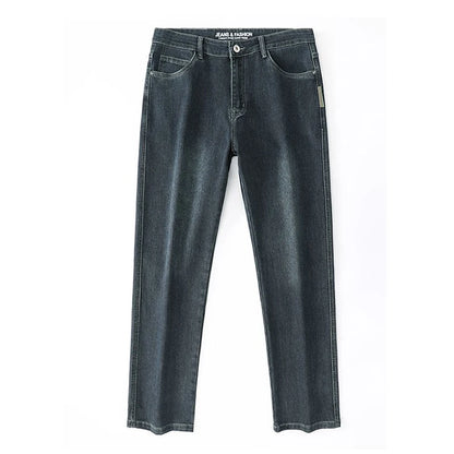 Herre Jeans med Løs Pasform Stretch og Lige Ben
