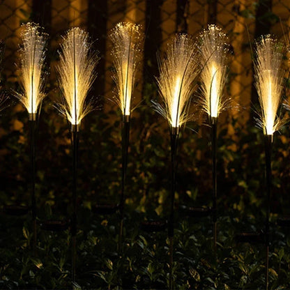 Solar LED-Havelampe med Sivdesign til Haven