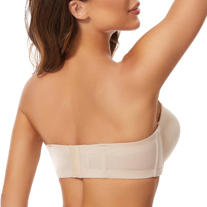 Plus Size Stropløs Push-Up BH til Stor Barm