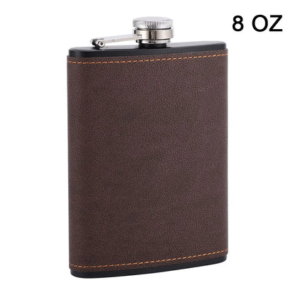 170/230 ml Bærbar Læder Hofteflaske