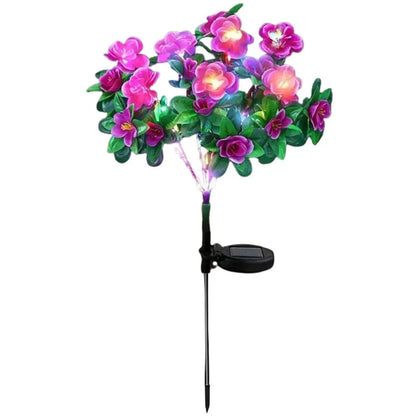 LED Blomster Solcellelampe