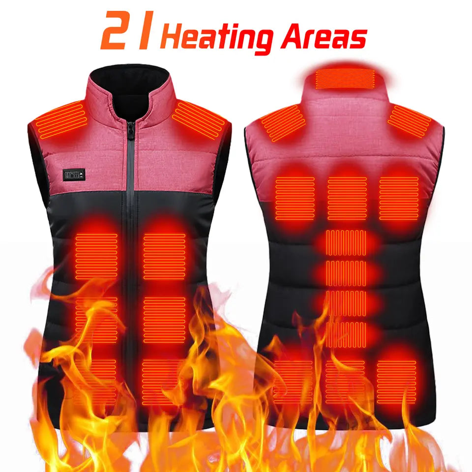 USB Elektrisk Opvarmet Vintervest