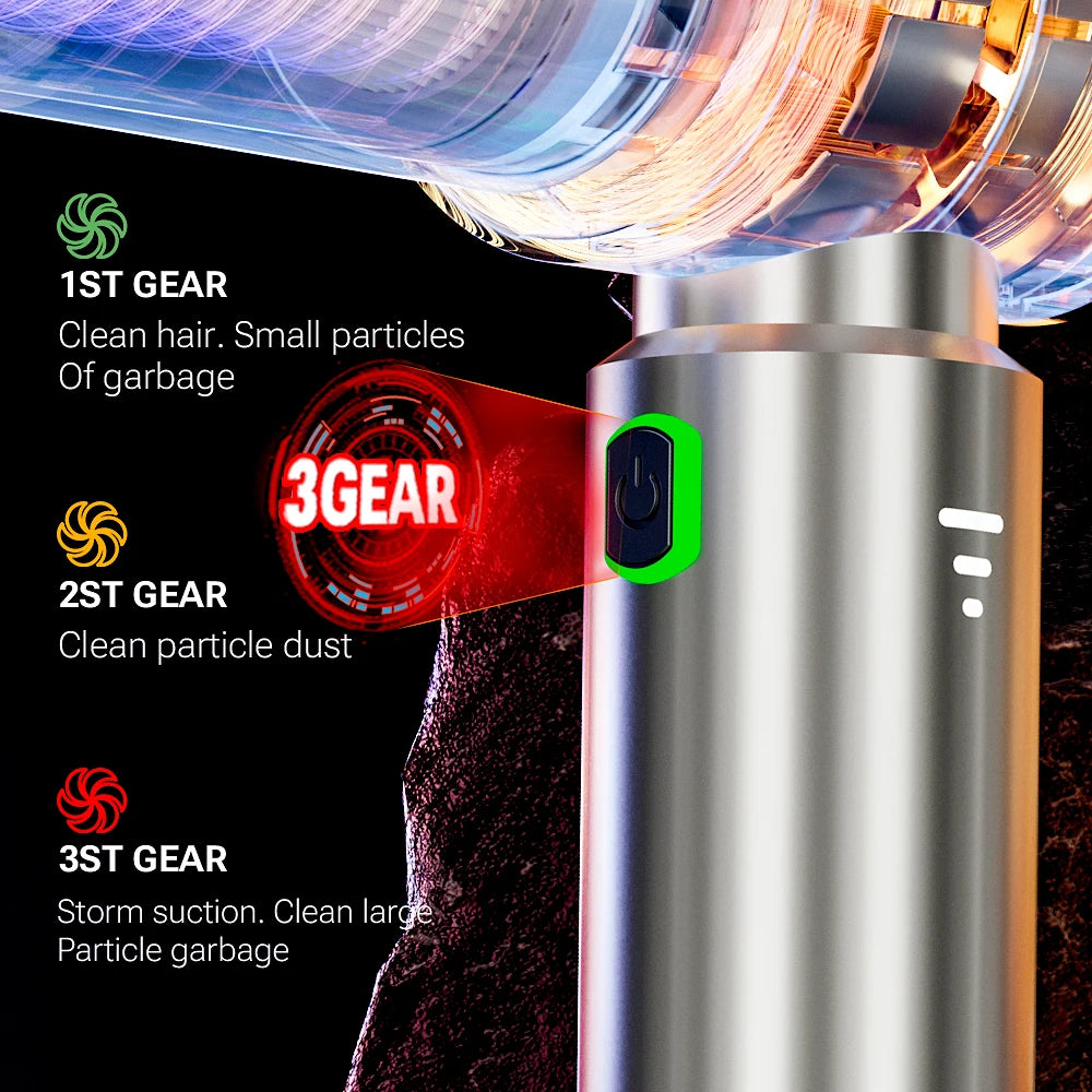 Bærbar Trådløs Mini Bilstøvsuger til Bil og Hjem