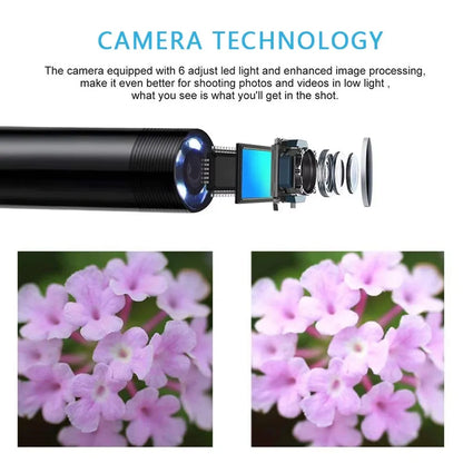 USB Type-C Endoskopkamera med LED-lys