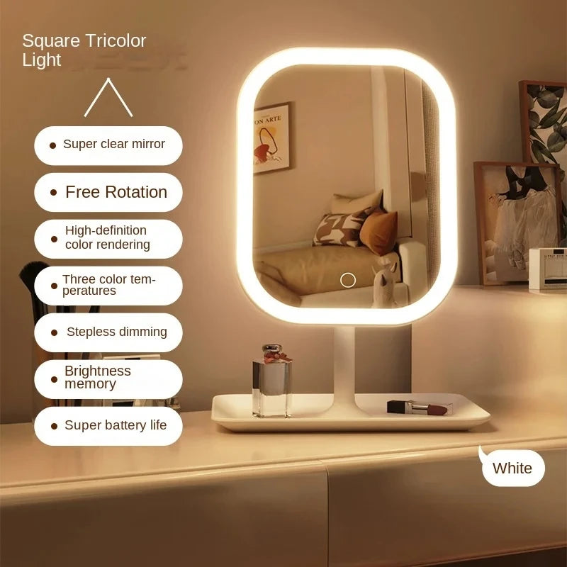 LED Sminkespejl med 3 Farver Lys