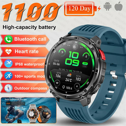GPS-Smartwatch med Kompas og Sportssporing