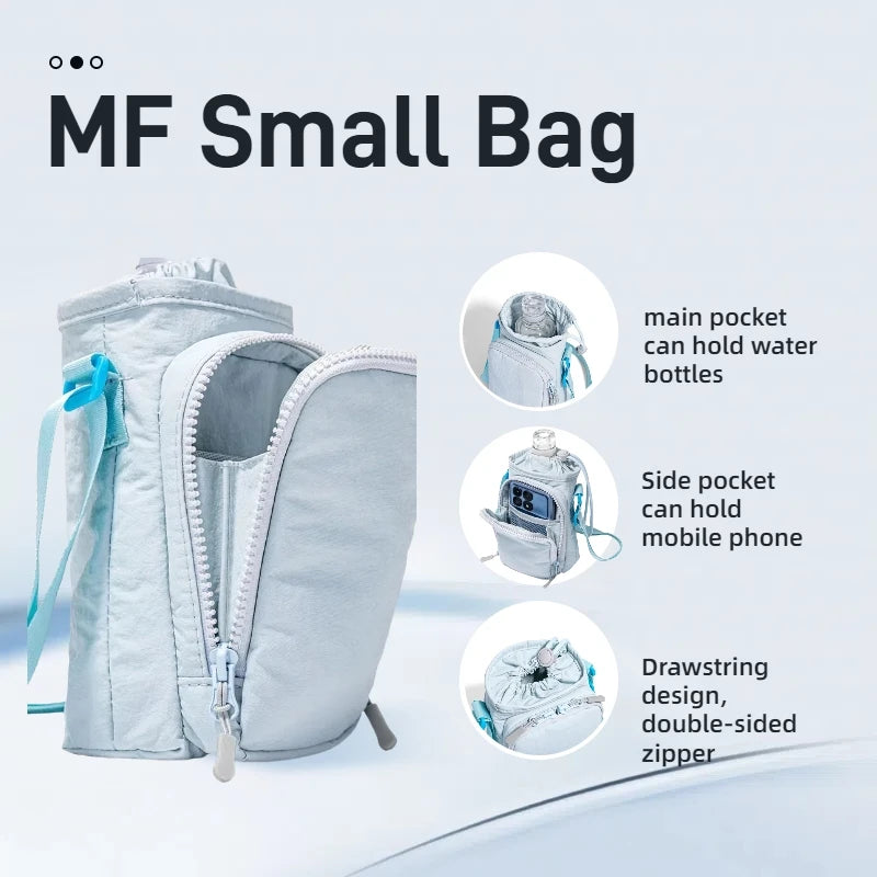 Lille Nylon Crossbody Taske med Flaskelomme