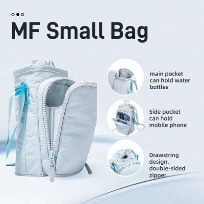 Lille Nylon Crossbody Taske med Flaskelomme