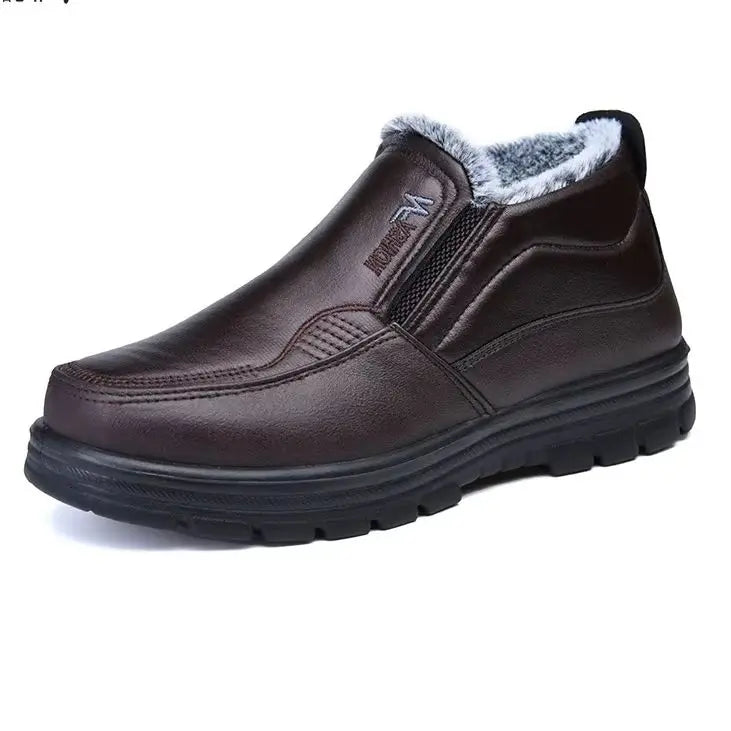 Varme Slip-on Vintersko til Mænd med Fleecefor
