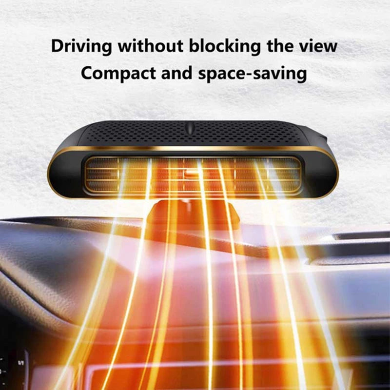 200W 12V Bilvarmer Ventilator Vinduesafdugning