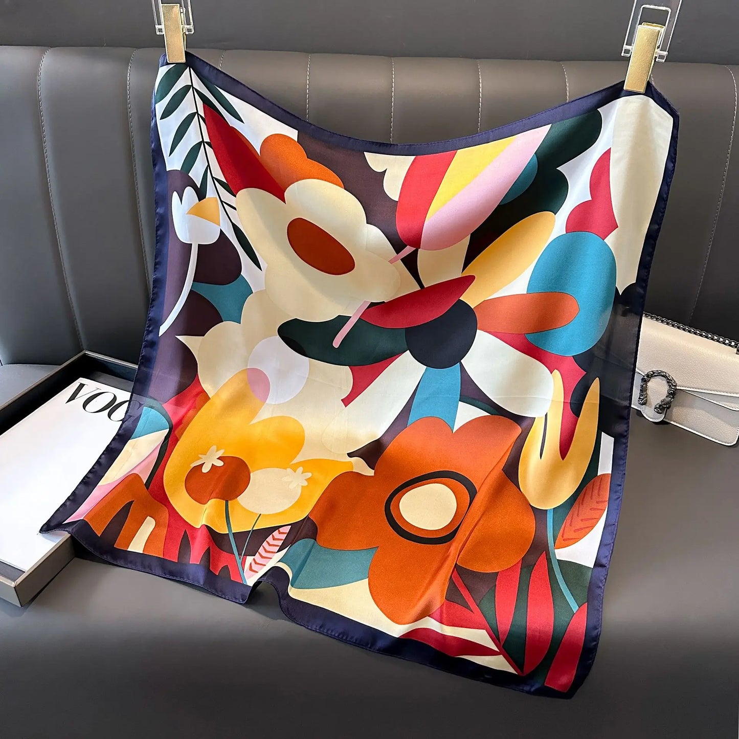 Silke Satin Tørklæde til Kvinder