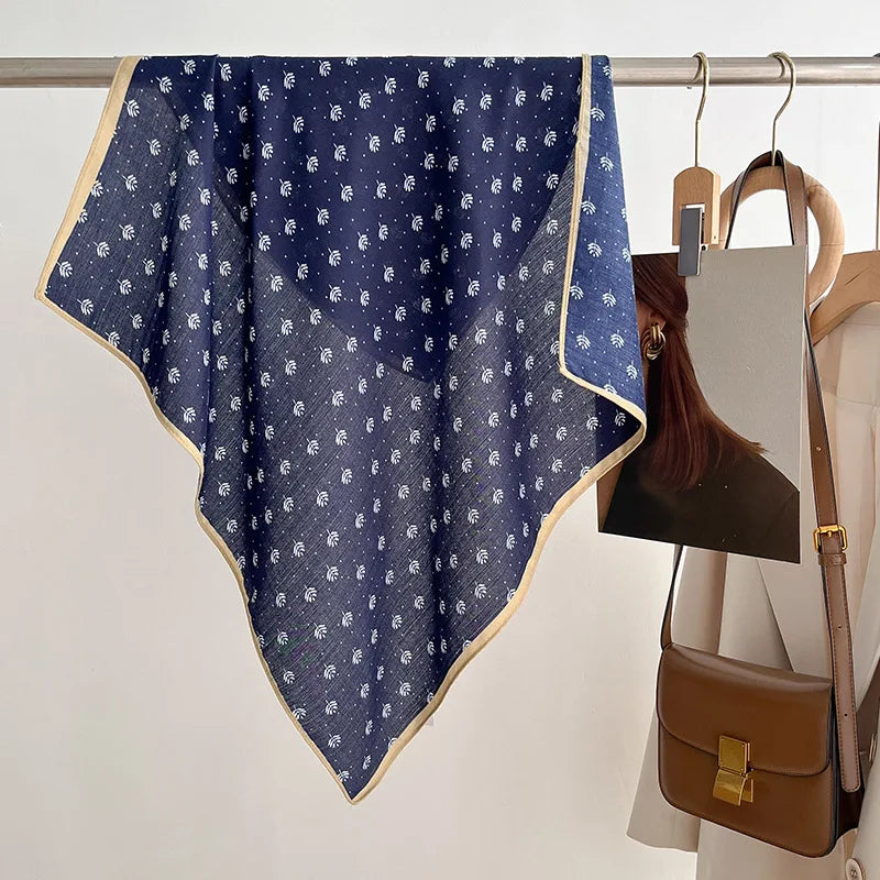 Printet Firkantet Tørklæde til Kvinder