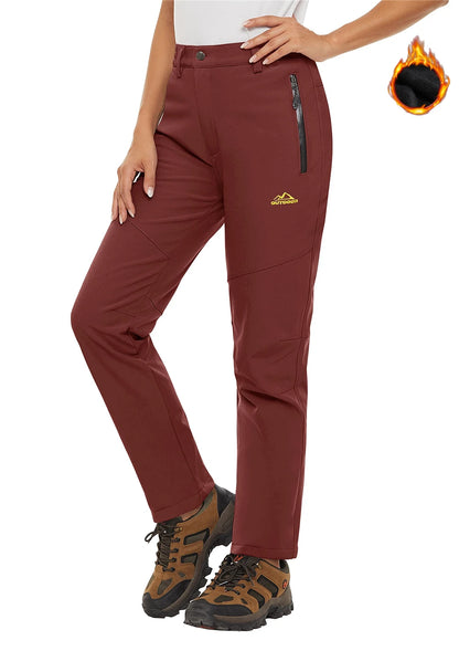 Dame Varm Vandtæt Fleece Vinterbukser