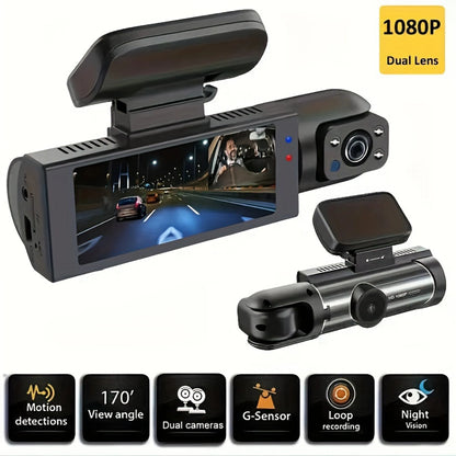 Dual Linse 1080P Bil Dashcam med Indvendig Optagelse