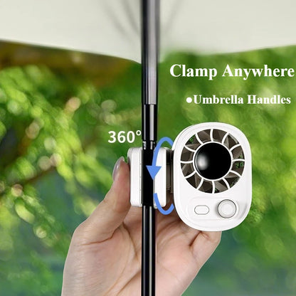 Bærbar 360° USB Bilklips Mini Køleventilator
