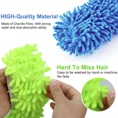 1 Par Mikrofiber Moppehjemmesko
