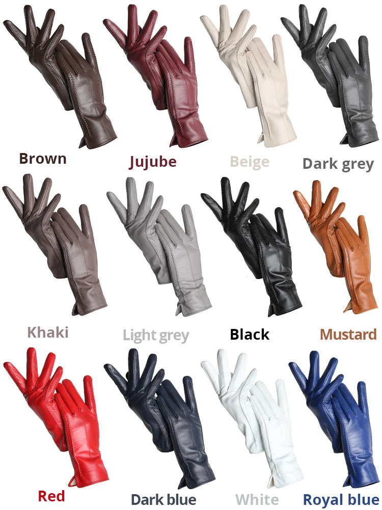 Varme Lammeskindshandsker til Kvinder med Touchskærm