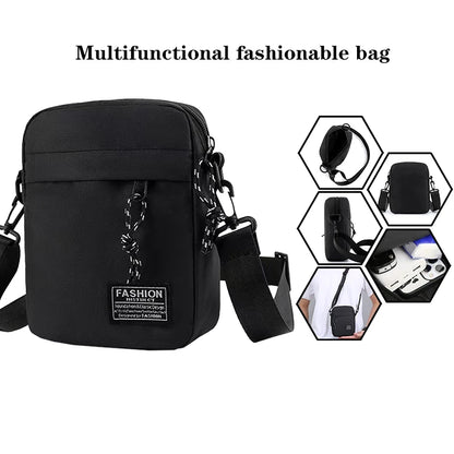 Casual Crossbody Taske i Nylon til Herre
