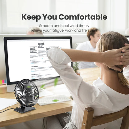 Bærbar USB Skrivebordsventilator