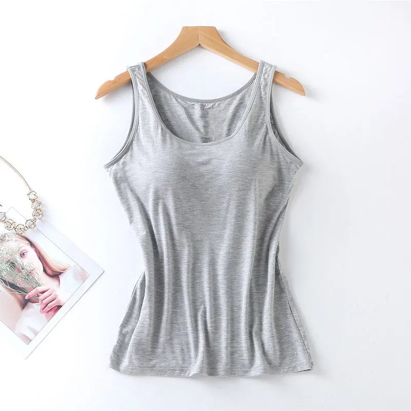 Dame Tanktop med Indbygget bh