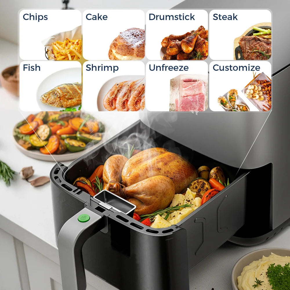 5L Airfryer med Touch-Betjening og Vindue