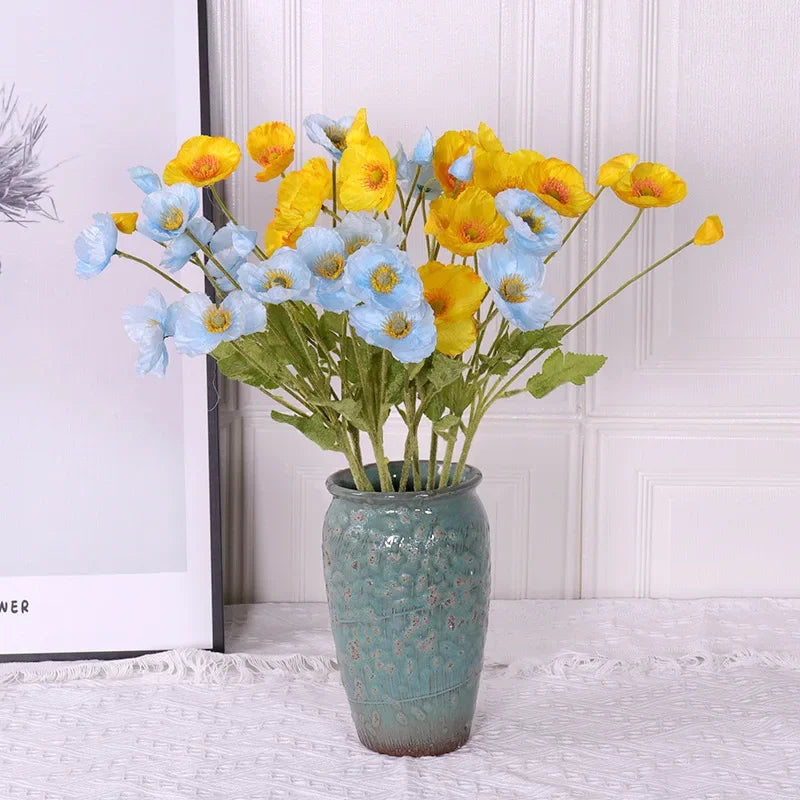 Kunstige Valmueblomster til Boligindretning