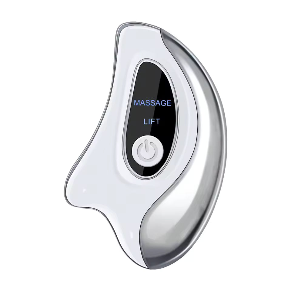 Elektrisk Gua Sha Ansigts- & Nakkemassager – Løfter, Opstrammer & Fornyende Pleje