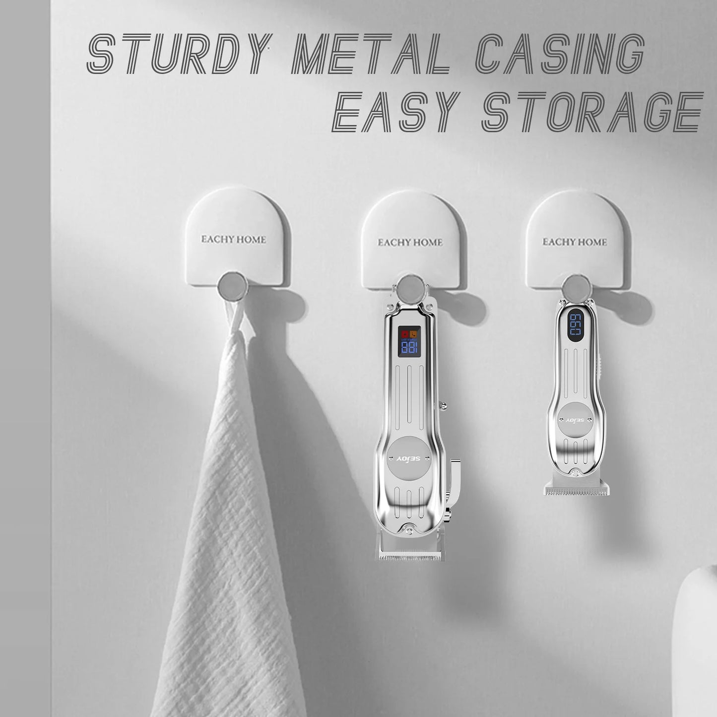 Genopladeligt Trådløst Hårklipper- og Trimmersæt