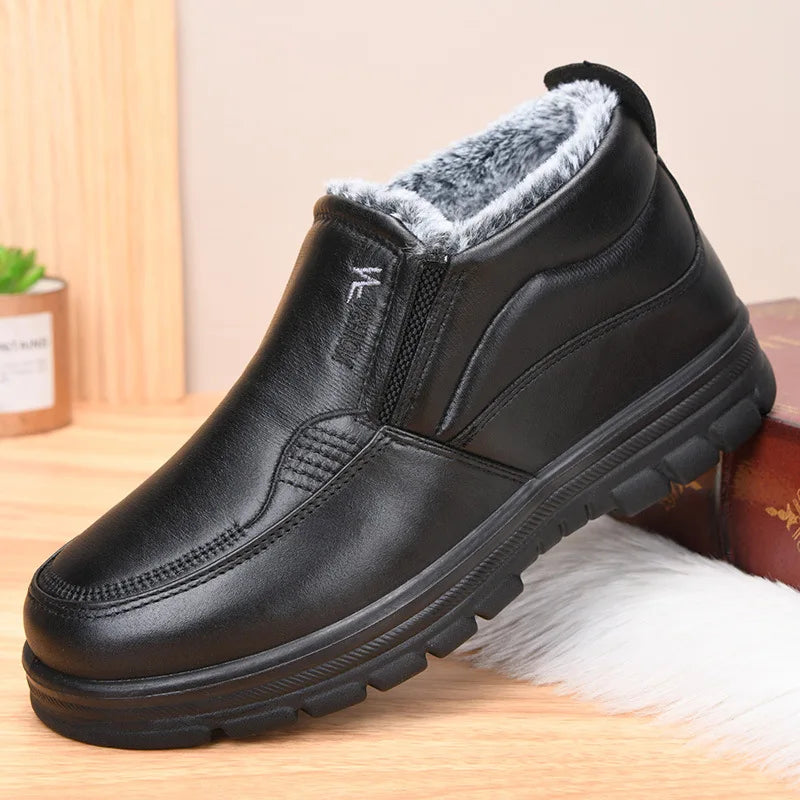 Varme Slip-on Vintersko til Mænd med Fleecefor