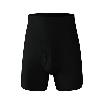 Herre Bomulds Boxershorts med Høj Talje og Lange Ben