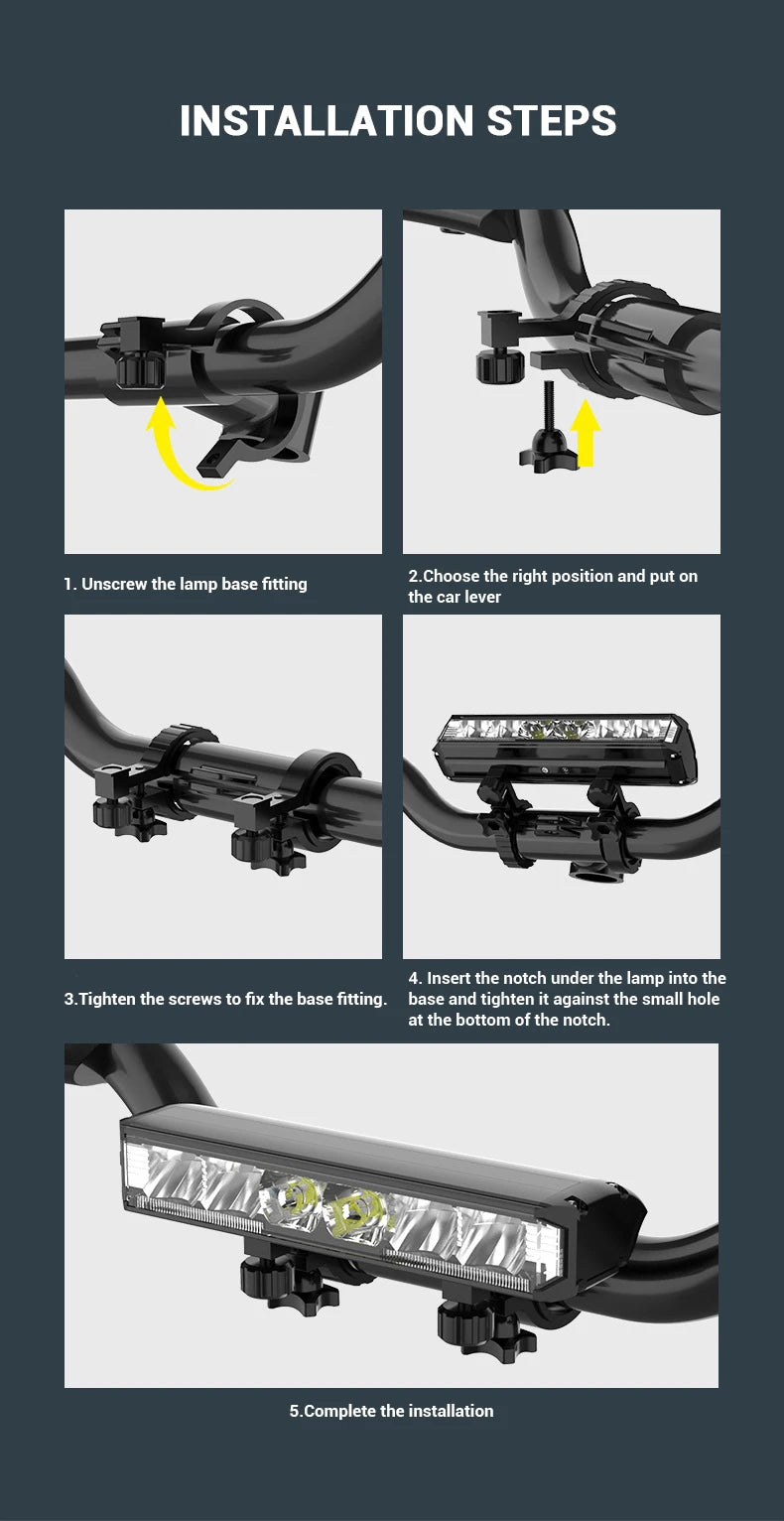 USB Genopladelig LED Cykelforlygte