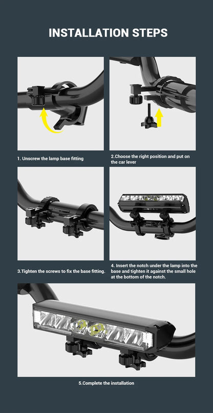 USB Genopladelig LED Cykelforlygte